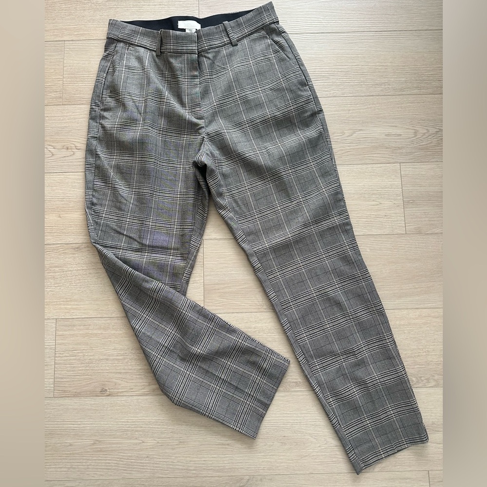 H&M Gray Plaid Women's Trousers